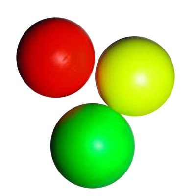 But (cochonnet) - 3 couleurs différentes - vert, jaune et rouge